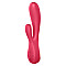 Смарт вибратор-кролик Satisfyer Mono Flex Red, 2 мотора, управление через интернет