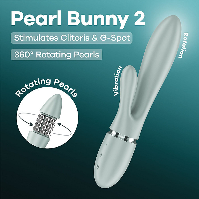 Вібратор-кролик Satisfyer Pearl Bunny 2 Greygreen