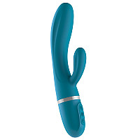 Вибратор-кролик Liebe Bend It Plus Ocean Blue, гибкий, 2 мотора, 10 режимов