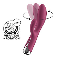 Вибратор-кролик с ротацией Satisfyer Spinning Rabbit 1 Red, 3 мотора