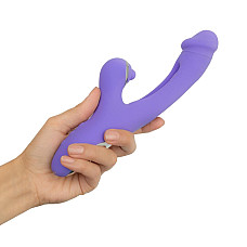 Вибратор-кролик с вагинальным отростком Good Vibes Only – Tess Rabbit Vibrator with G-Spot Stimulator