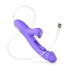 Вибратор-кролик с вагинальным отростком Good Vibes Only – Tess Rabbit Vibrator with G-Spot Stimulator