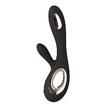 Вибратор-кролик LELO Soraya Wave Black, манящие движения ствола