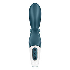 Смарт вибратор кролик Satisfyer Hug Me Bluegrey, 2 мотора, диаметр 4,2см, широкая клиторальная часть