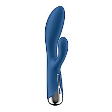 Вибратор-кролик с ротацией Satisfyer Spinning Rabbit 1 Blue, 3 мотора