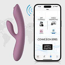 Смарт-вібратор-кролик із перлинною стимуляцією точки G Svakom Trysta Neo Violet