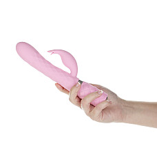 Роскошный кролик с ротацией и вибрацией Pillow Talk Lively, Pink, кристалл Сваровски