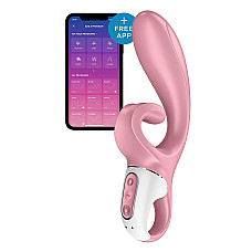 Смартвібратор-кролик Satisfyer Hug Me Pink, 2 мотори, діаметр 4,2см, широка кліторальна частина