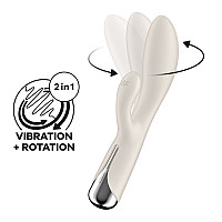 Вибратор-кролик с ротацией Satisfyer Spinning Rabbit 1 Beige, 3 мотора