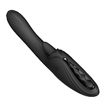 Смарт-вибратор Zalo Ares Obsidian Black, подогрев, 3 мотора, язычок для клитора, стимуляция точки G