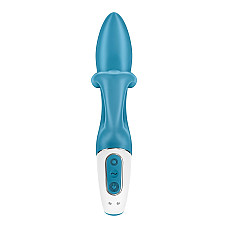 Вибратор кролик с тройным отростком Satisfyer Embrace me Turquoise, 2 мотора, диаметр 3,6 см