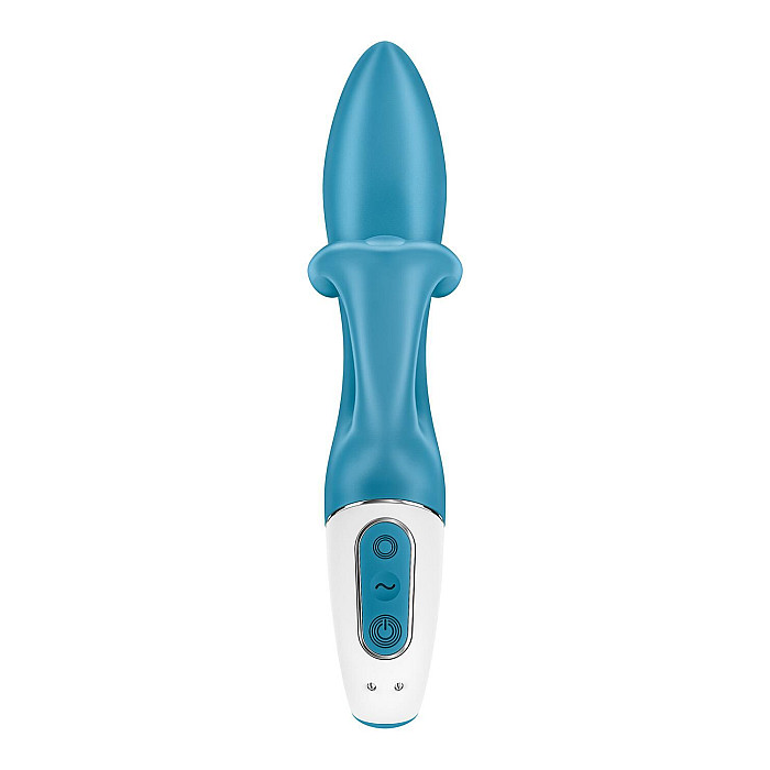 Вибратор кролик с тройным отростком Satisfyer Embrace me Turquoise, 2 мотора, диаметр 3,6 см