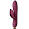 Вибратор-кролик Rocks-Off Every Girl Burgundy, два мотора, разноцветная LED-подсветка, мощный