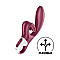 Вибратор-кролик Satisfyer Touch Me Red, двойной отросток, 3 мощных мотора