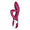 Вибратор кролик с тройным отростком Satisfyer Embrace me Berry, 2 мотора, диаметр 3,6 см