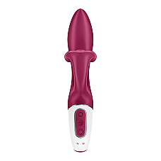 Вибратор кролик с тройным отростком Satisfyer Embrace me Berry, 2 мотора, диаметр 3,6 см