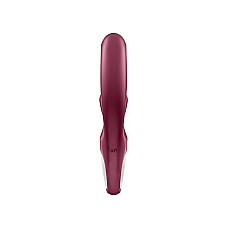 Вибратор-кролик Satisfyer Love Me Red, гибкий, отросток с тройным кончиком