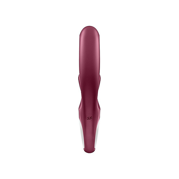 Вибратор-кролик Satisfyer Love Me Red, гибкий, отросток с тройным кончиком