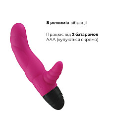 Вібратор рельєфний Adrien Lastic Cyclone Magenta зі стимуляцією точки G, два мотора