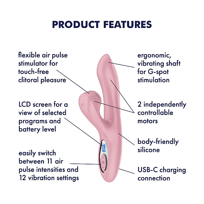 Вакуумний вібратор-кролик Satisfyer Pro+ G-Spot Generation 2 Pink