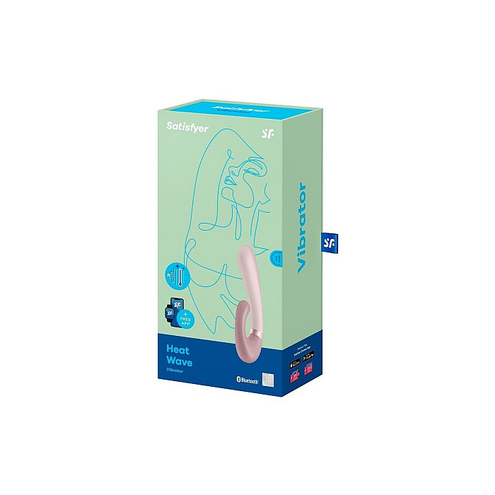 Смарт вибратор-кролик с подогревом Satisfyer Heat Wave Mauve