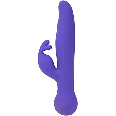 Вибратор-кролик Touch by SWAN - Trio Purple, сенсорное управление, ротация, диаметр 3,8 см