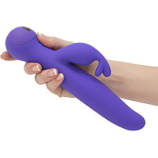 Вибратор-кролик Touch by SWAN - Trio Purple, сенсорное управление, ротация, диаметр 3,8 см