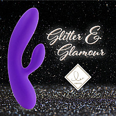 Гнучкий вібратор кролик з двома моторами FeelzToys Lea Rabbit Vibrator Medium Purple
