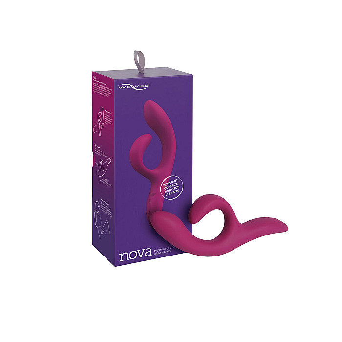 Смарт вібратор-кролик We-Vibe Nova Fuchsia, ергономічний, регульований кут нахилу стовбура