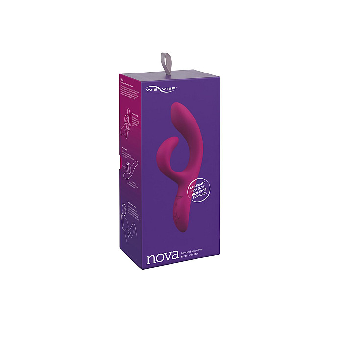 Смарт вібратор-кролик We-Vibe Nova Fuchsia, ергономічний, регульований кут нахилу стовбура