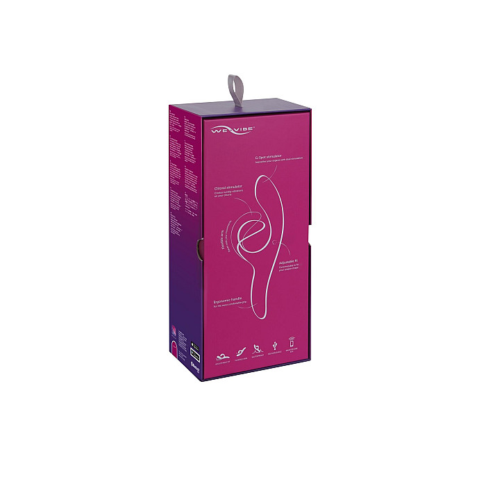 Смарт вібратор-кролик We-Vibe Nova Fuchsia, ергономічний, регульований кут нахилу стовбура