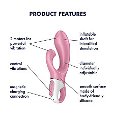 Вибратор-кролик надувной Satisfyer Air Pump Bunny 2