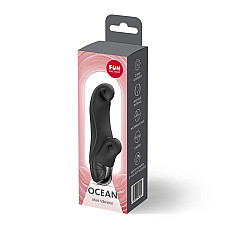 Вібратор-кролик Fun Factory OCEAN Black, для клітора та точки G, 6 режимів, на батарейках