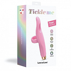 Вибратор на палец Love To Love Tickle me - BABY PINK перезаряжаемый, 3 варианта использования