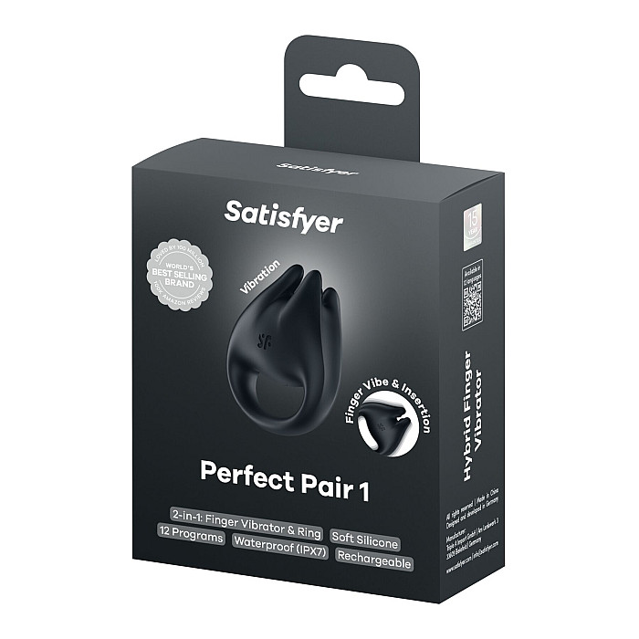 Вибратор на палец и эрекционное кольцо 2в1 Satisfyer Perfect Pair 1