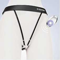 Вибратор в трусики KISSTOY Viosecret, пояс для фиксации и пульт ДУ в комплекте