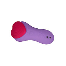 Вибратор в трусики FairyGasm HeartGem violet, на магните, пульт ДУ
