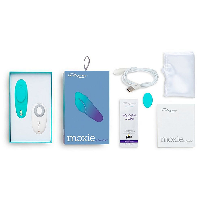 Смарт-вібратор у трусики We-Vibe Moxie Aqua з пультом ДК