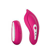Вібратор у трусики Liebe Panty Vibe Recargable Cerise, нагрів до 39 °C, пульт, трусики в комплекті