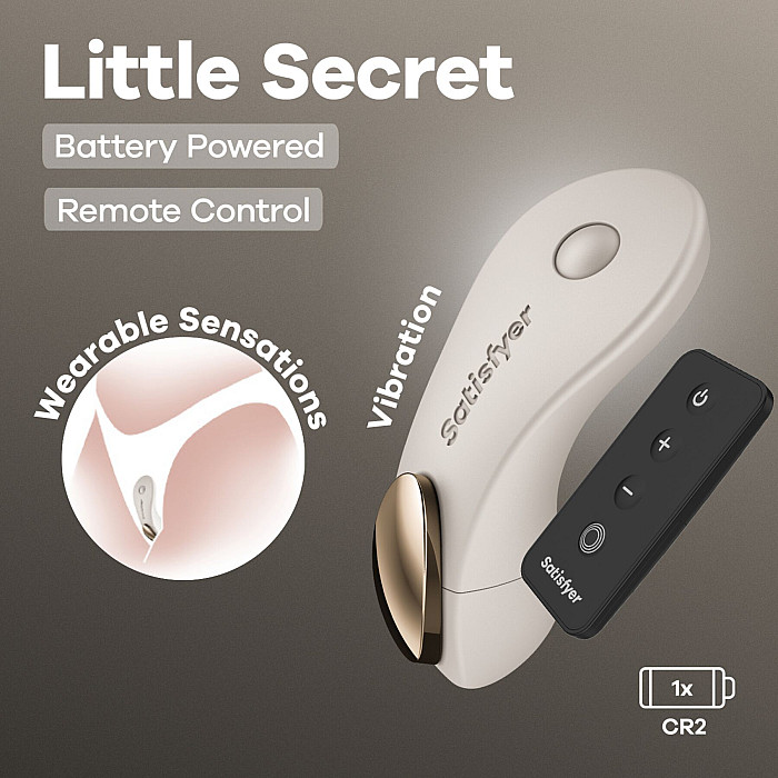 Вибратор в трусики Satisfyer Little Secret Battery Series с пультом ДУ