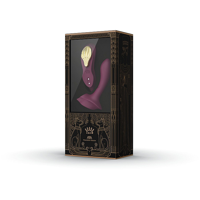 Смарт-вібратор у трусики Zalo - AYA Velvet Purple, насадка та пульт ДК