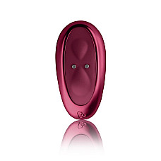 Универсальный sit-on-top вибратор Rocks Off Ruby Glow Blush, пульт ДУ
