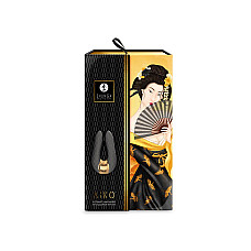 Вибратор для клитора Shunga Aiko Black, гибкие кончики