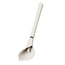 Роскошный вибромассажер Zalo – Calla Ivory White, двусторонний, 2 мотора
