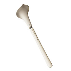 Роскошный вибромассажер Zalo – Calla Ivory White, двусторонний, 2 мотора