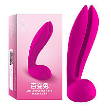 Вибромассажер кролик Leten Multi Rabbit, три вибромотора, гибкие ушки, 7 режимов работы