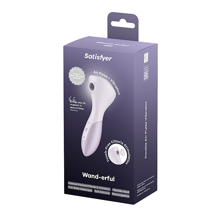 Вібромасажер Satisfyer Wand-erful з вакуумною кліторальною стимуляцією