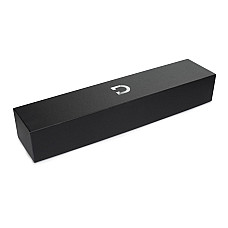 Премиальный вибромассажер DOXY Die Cast матово-черный, с покрытием из 24-каратного золота
