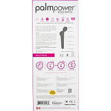 Мощный вибромассажер PalmPower Extreme - Pink, 7 режимов, гибкая головка, перезаряжаемый