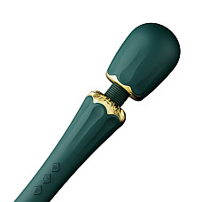 Вибромассажер с насадками Zalo — Kyro Wand Turquoise Green